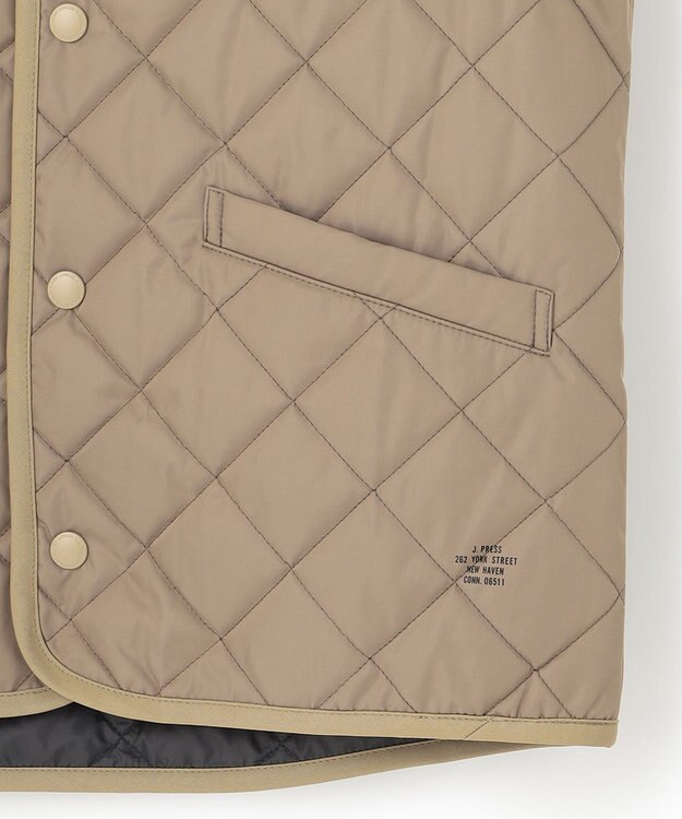 J.PRESS MEN メモリーツイルキルティングベスト ベージュ系