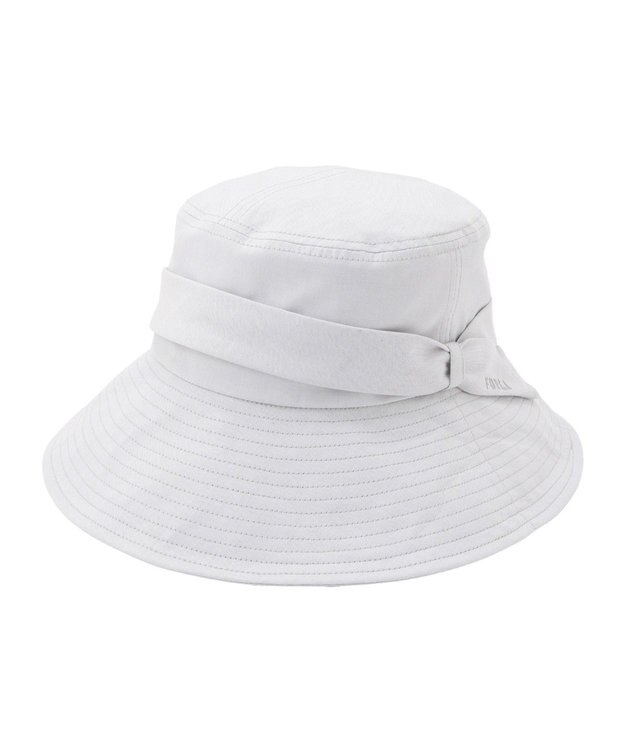 MOONBAT 【洗える】FURLA(フルラ) シャンブレー中つばダウンハット グレー