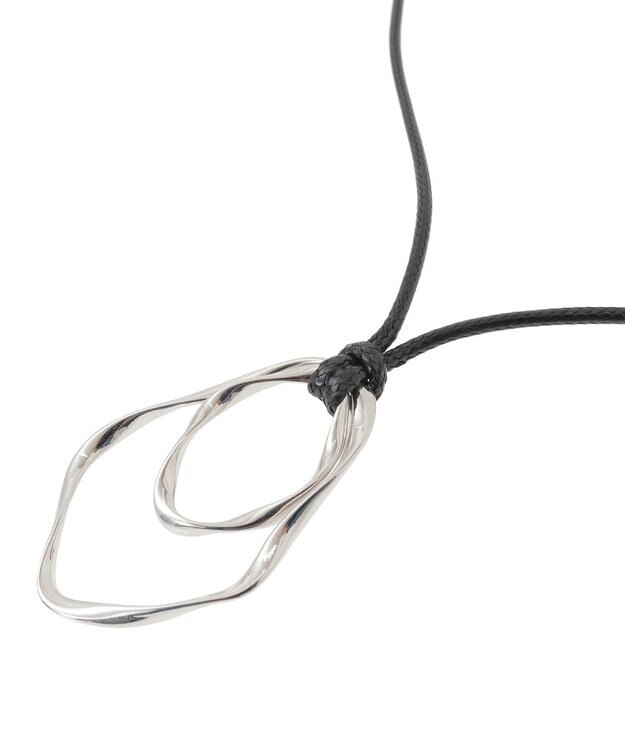 AMERICAN HOLIC ダブルメタル スライドロングネックレス Silver