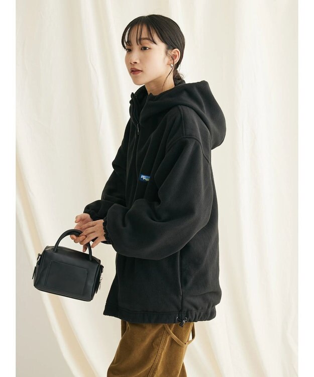 CRAFT STANDARD BOUTIQUE ナイロン×裏フリースリバーシブルブルゾンＬ／Ｓ Black