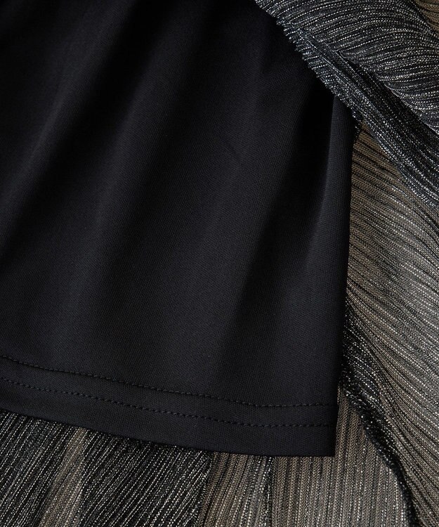 Green Parks ・ＥＬＥＮＣＡＲＥ　ＤＵＥ　ラメプリーツスカート Black