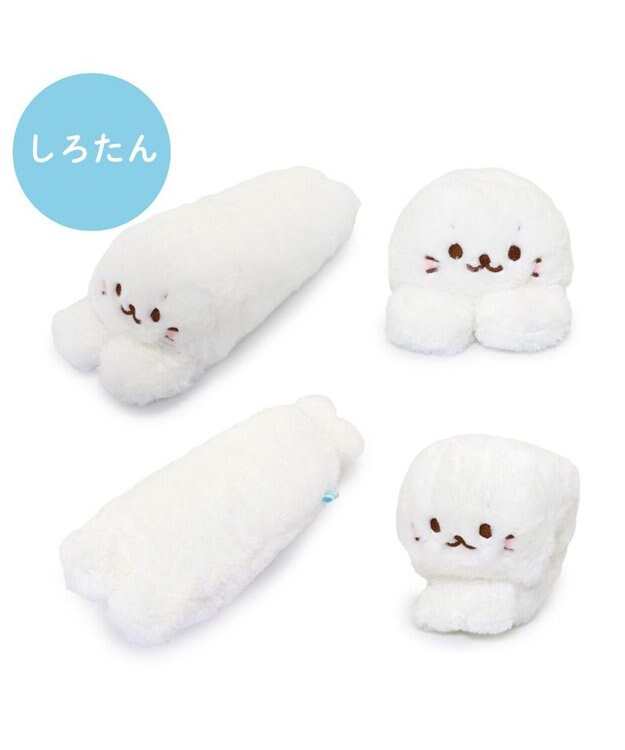 Mother garden しろたん パッチンくるっとマスコット 《しろたん》 単品 しろたん