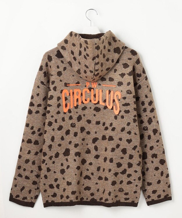 PW CIRCULUS 【MEN】SNOW LEOPARD柄フーディー ベージュ系5