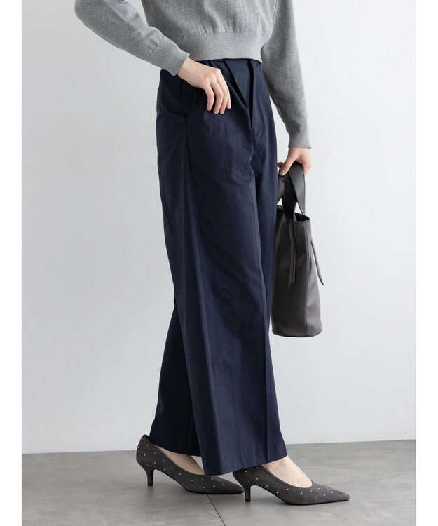 Te chichi 2タックチノパンツ【AOYAMA FASHION ASSOCIATION × Te chichi】 ネイビー