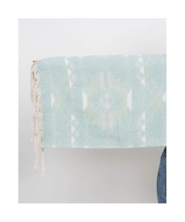 UNBILLION カシュネ cache nez / リサイクルポリオルテガ柄ジャカードストール グリーン