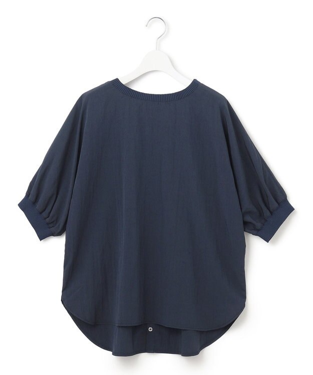 J.PRESS YORK STREET 【WOMEN】ドルマンスリーブ ブラウス ネイビー系