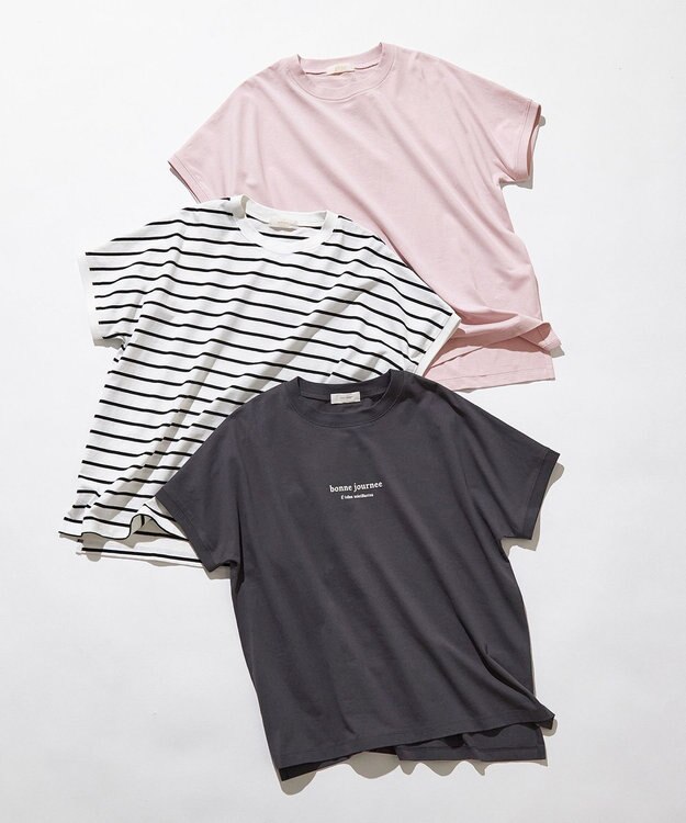 ANY SIS 【美ライン大人T】半袖 Tシャツ スレートロゴ