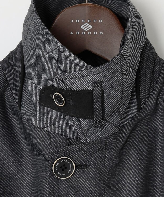 JOSEPH ABBOUD 【2WAY/撥水/ダウンライナー】インターレースカルゼ コート グレー系