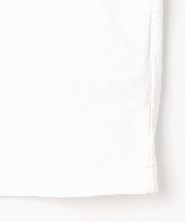 ANY 【洗濯機可/UVケア/アンチピリング】布帛ねじり袖コンビプルオーバー ホワイト×ストライプ