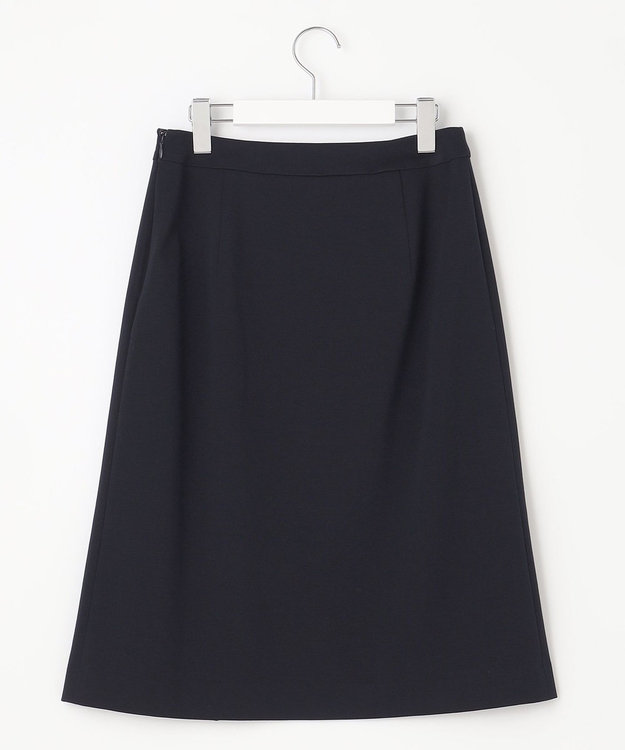 J.PRESS LADIES L 【洗える・UVカット】 アルファクロスジャージー Aライン スカート ネイビー系