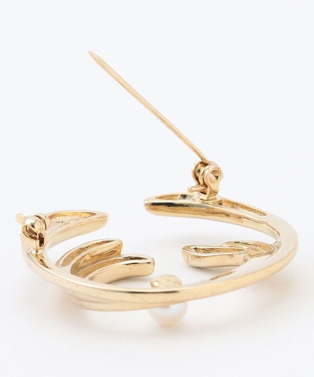 自由区 【カタログ掲載】アコヤパールサークル ブローチ ゴールド