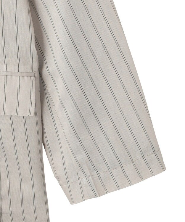 AMERICAN HOLIC シアーストライプジャケット Gray Beige