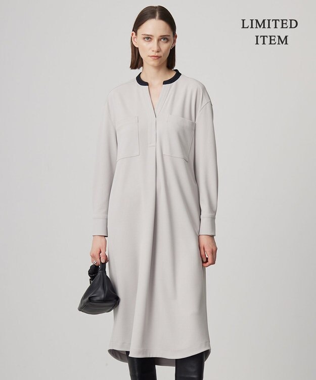 ICB 【WEB限定・洗える】アムンゼンジャージー ワンピース ベージュ系