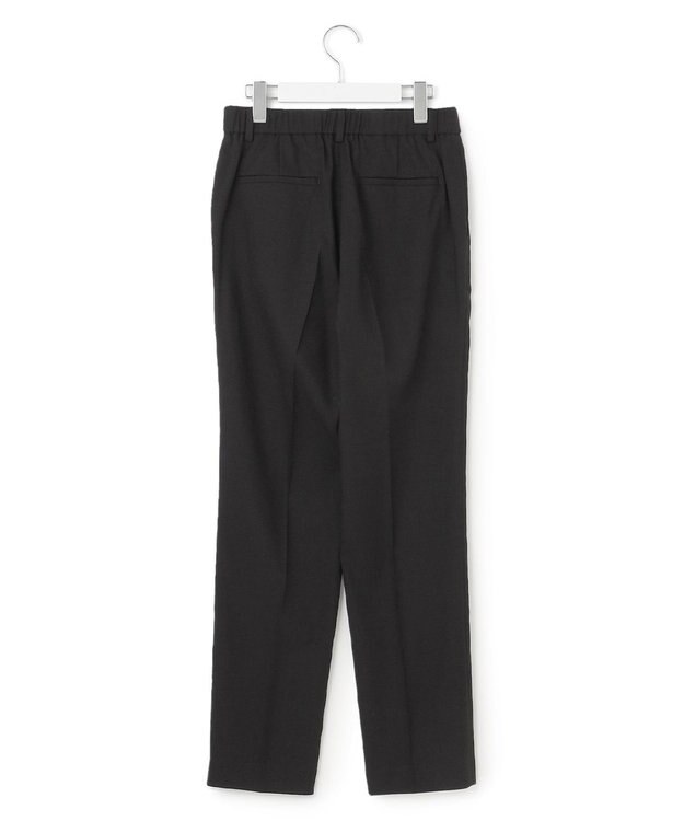 23区 【洗える/セットアップ対応】アイアスマットストレッチ テーパード パンツ ブラック系