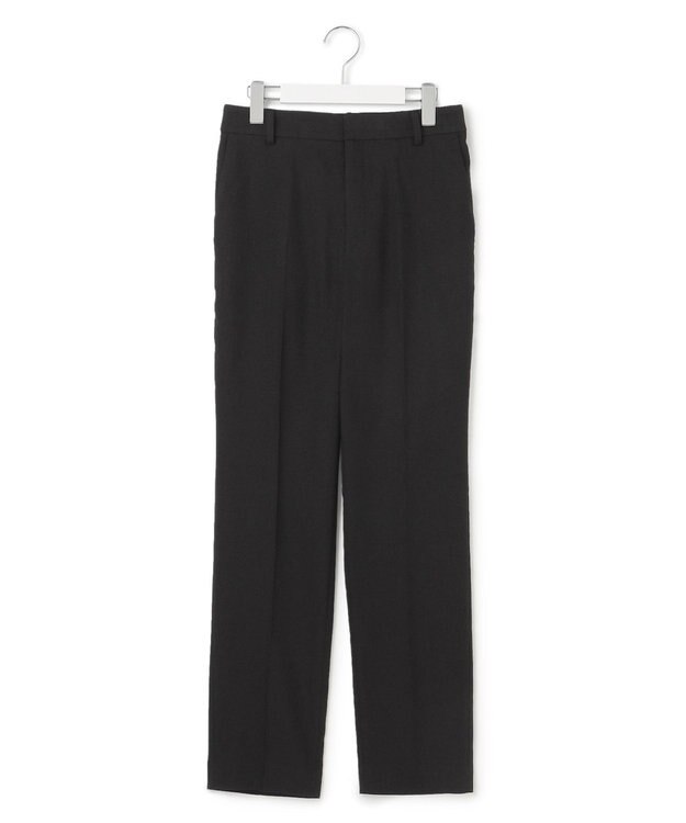 23区 【洗える/セットアップ対応】アイアスマットストレッチ テーパード パンツ ブラック系