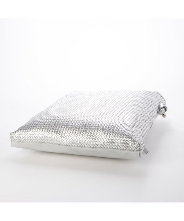 UNBILLION ペルケ perche / レザーメッシュ1本手結びトート シルバー