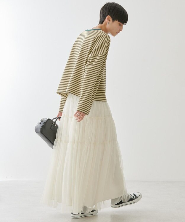 AMERICAN HOLIC マルチボーダーカットプルオーバー Yellow