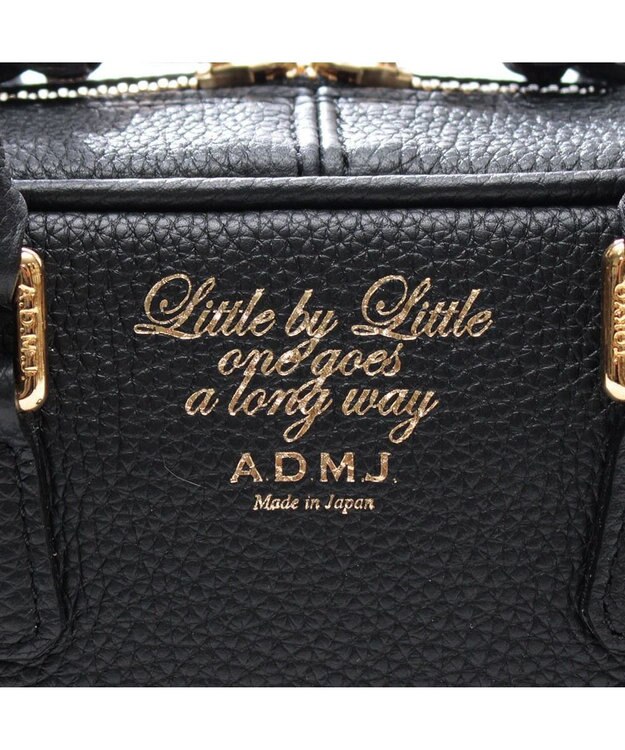 A.D.M.J. 【牛革】モーツァルト/スパニッシュレザーザ・ビーボストン23cm ブラック