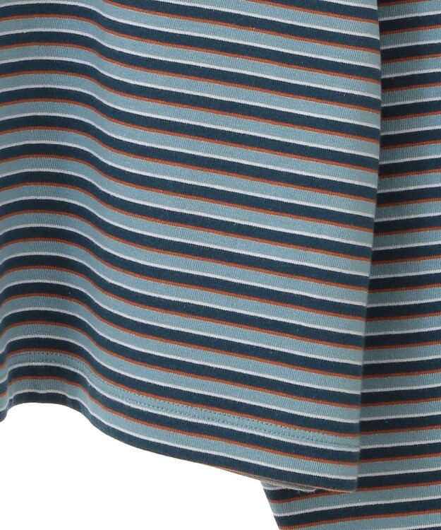 AMERICAN HOLIC マルチボーダーカットプルオーバー Sax