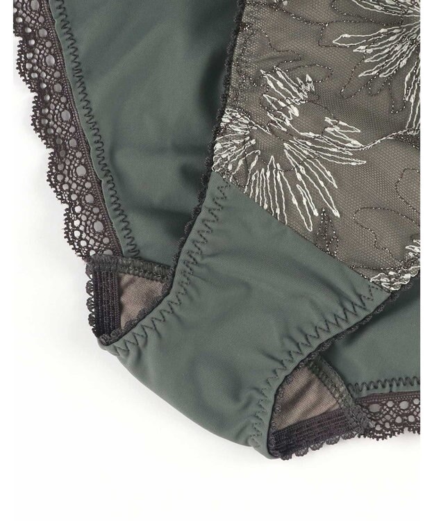 AMPHI ショーツ 【BRAGENIC ブラジェニック ぴたっとフィットタイプ】 BMI257とペア アウターにひびきにくい(裾) PMI157 アンフィ／ワコール グリーン