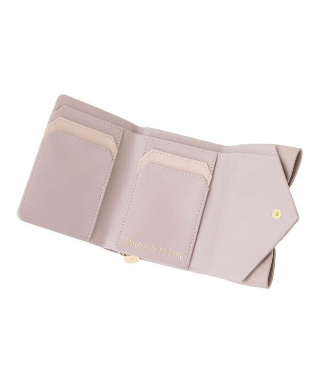 Maison de FLEUR EC限定ベルトリボンミニウォレット Lavender