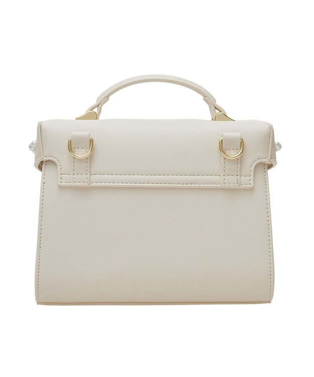 Maison de FLEUR EC限定フロントリボントップハンドルバッグ Light Beige