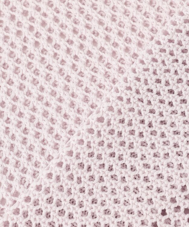 ANY フレンチスリーブメッシュニット ラベンダー