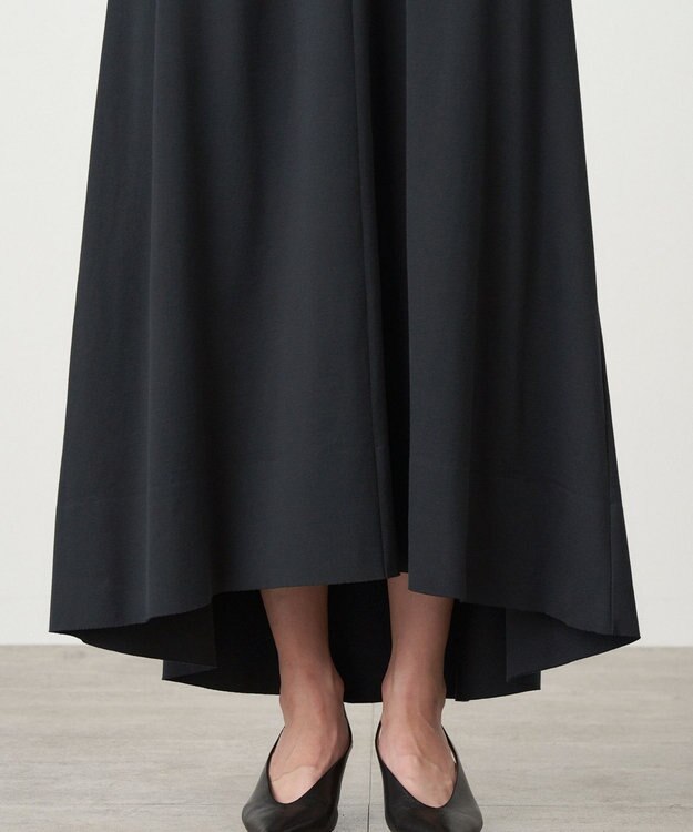 ATON 48/2 ORGANIC JERSEY | ノースリーブドレス BLACK