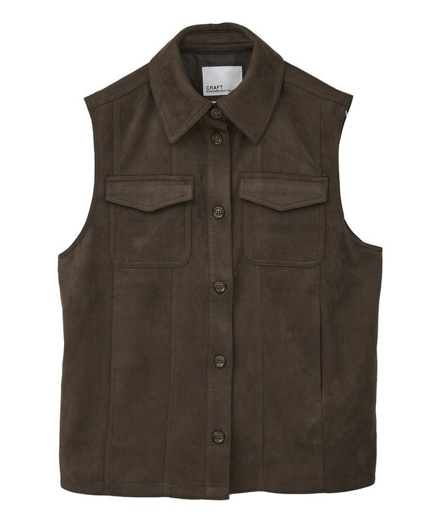 CRAFT STANDARD BOUTIQUE フェイクスエードベスト Brown