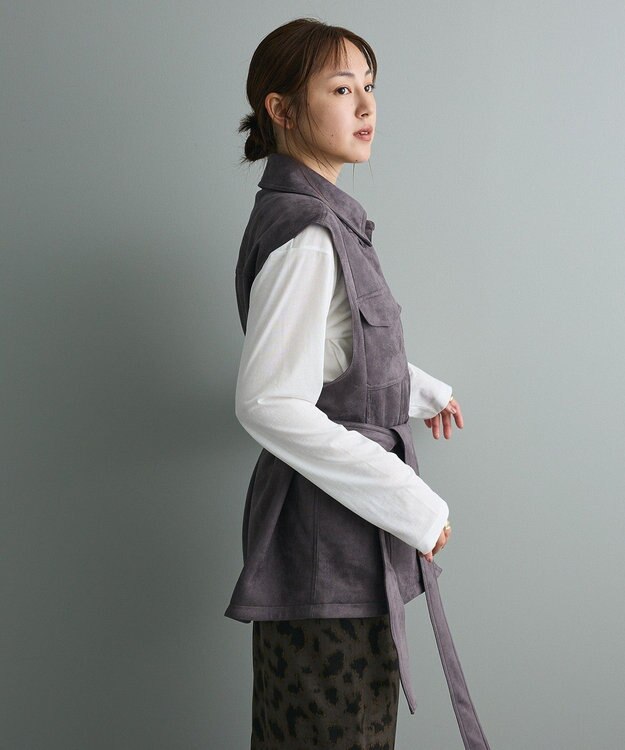 CRAFT STANDARD BOUTIQUE フェイクスエードベスト Charcoal Gray