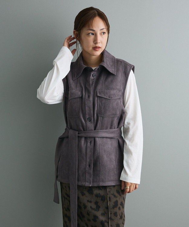 CRAFT STANDARD BOUTIQUE フェイクスエードベスト Charcoal Gray