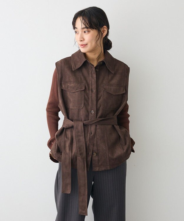 CRAFT STANDARD BOUTIQUE フェイクスエードベスト Brown