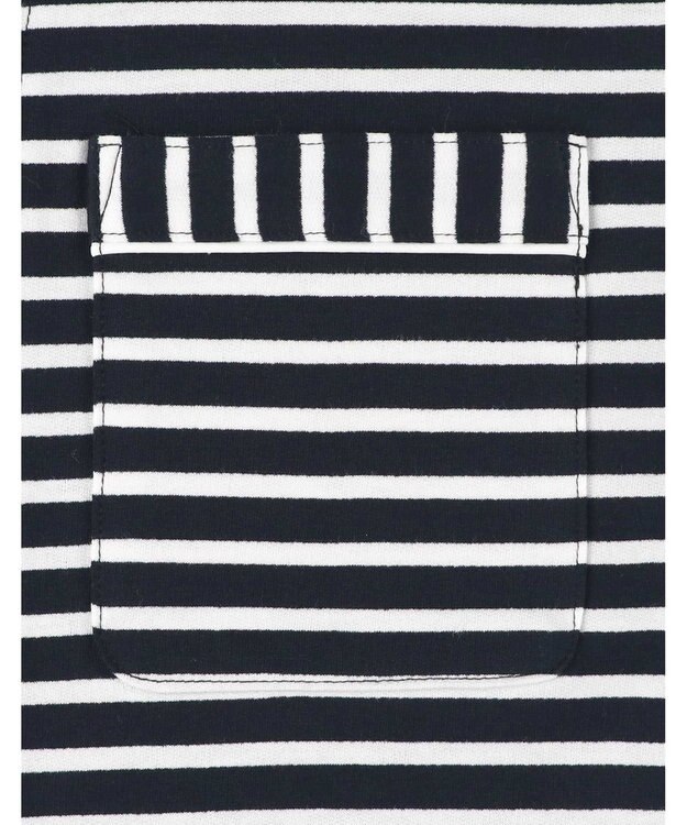 une nana cool 綿100％ 薄手裏毛ボーダー 半袖パジャマ LG