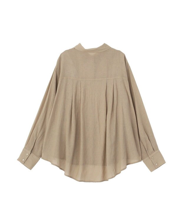 CRAFT STANDARD BOUTIQUE ヴィンテージボイルタックフレアシャツ Light Beige