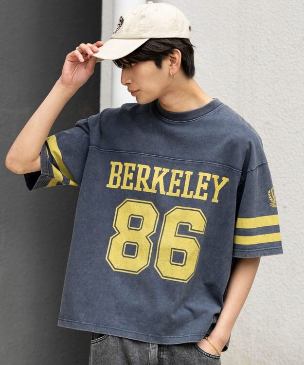 WEGO 【ユニセックス着用ITEM/MLサイズ展開】ナンバリングT（SS） ネイビー