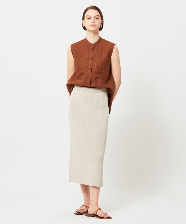BEIGE， COME / タイトスカート Flax