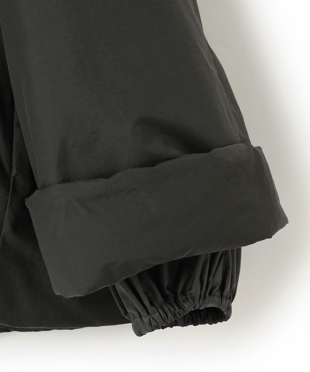 ICB 【WEB限定カラーあり・撥水加工】ADSダウン フーデットミドル丈コート チャコールグレー系