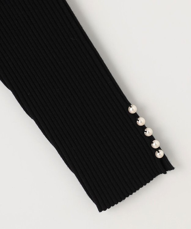 組曲 L 【WEB限定】ELENAオフショル風 ニットプルオーバー ブラック系