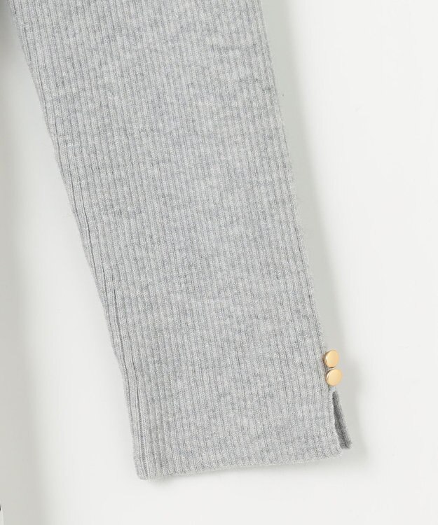 ANY SIS L 【洗える】フラワープリントドッキング ワンピース ライトグレー×アイボリー