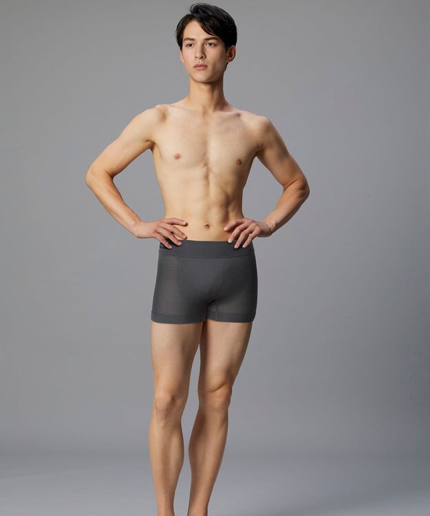 WACOAL MEN WACOAL MEN <N.HOOLYWOOD TPES>コラボ 【PANTS HOLIC】 ボクサーパンツ ワンサイズ(S-LL) 適度なフィット感 立体成型 前閉じ 下着 メンズ WT3624 /ワコールメン グレー