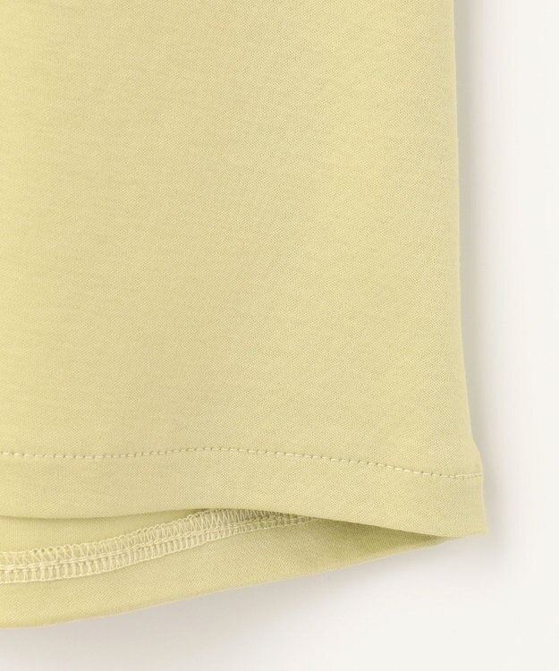 ANY 【接触冷感】シルケットスムース タックスリーブトップス ライム