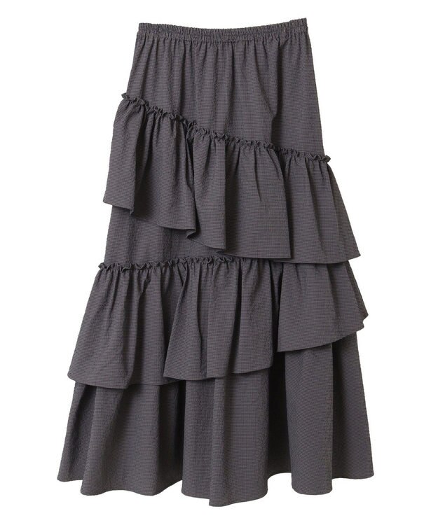 Green Parks ・ＥＬＥＮＣＡＲＥ　ＤＵＥ　ギンガムティアードスカー Navy