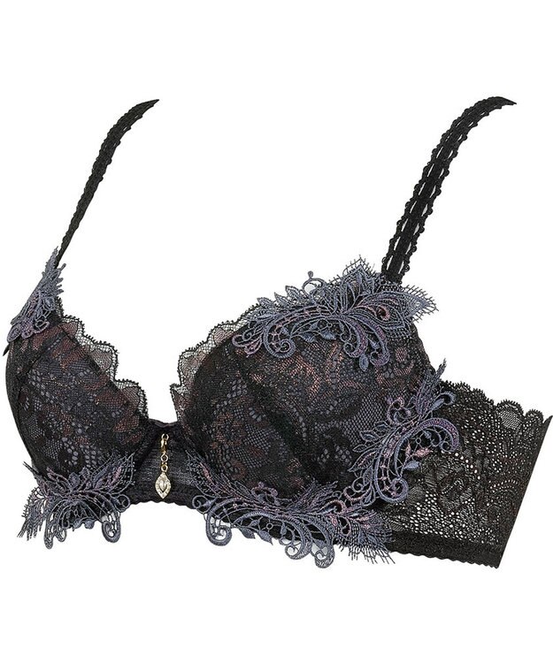 Wing ブラジャー Wing Lesiage ふっくらまる胸メイク 背中の段差を軽減 やさしくフィット 【2880シリーズ】 パッド有 ブラ PB2880 ウイング／ワコール ブラック