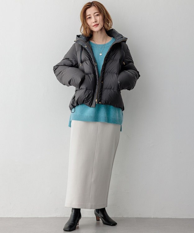 23区 【洗える】コンフォートダンボールジャージー スカート ベージュ系