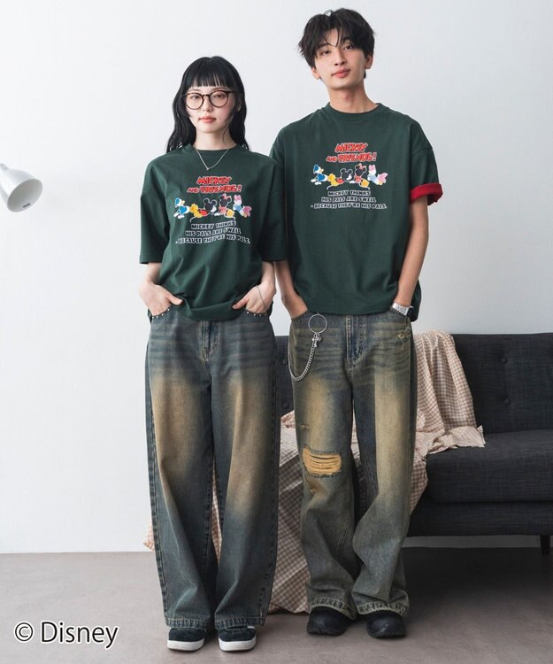 WEGO 【ディスニー/マーベル/スター・ウォーズ/ユニセックス着用ITEM/SMLサイズ展開】キャラクターズグラフィックT2（SS） 柄2