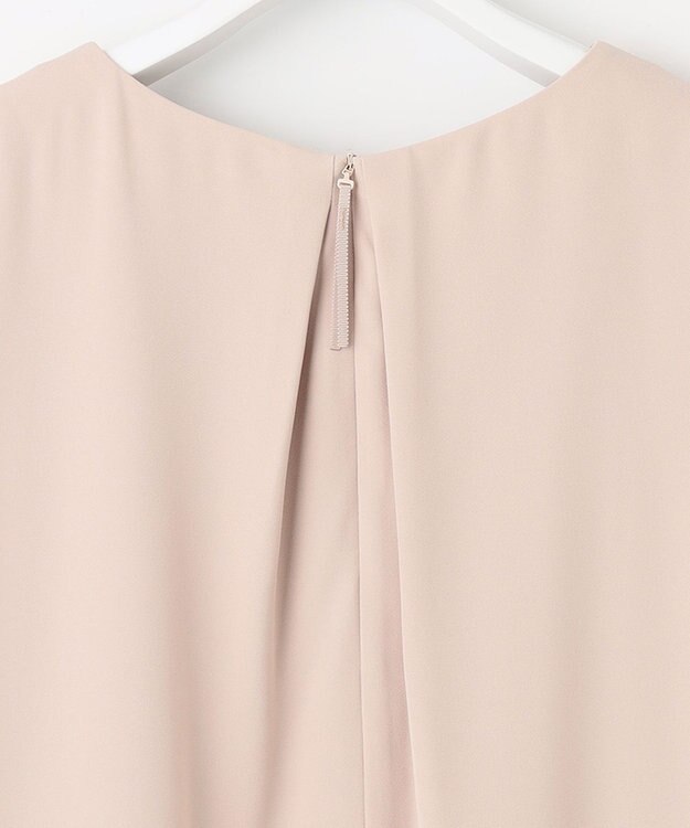 自由区 【XSサイズ～/洗える】ダブルフェイススーティング サックワンピース ピンク系