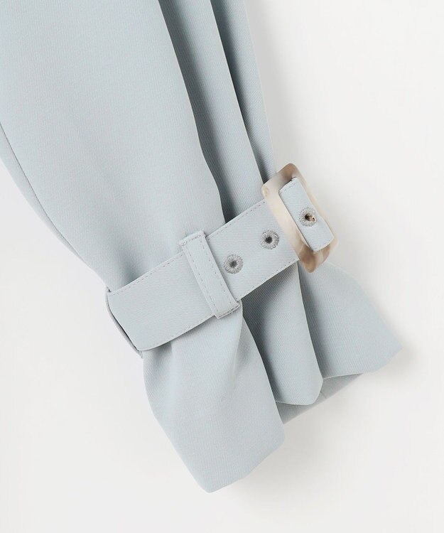 ANY SIS 【UVカット・花粉ガード】プリーツデザイントレンチ コート ミント