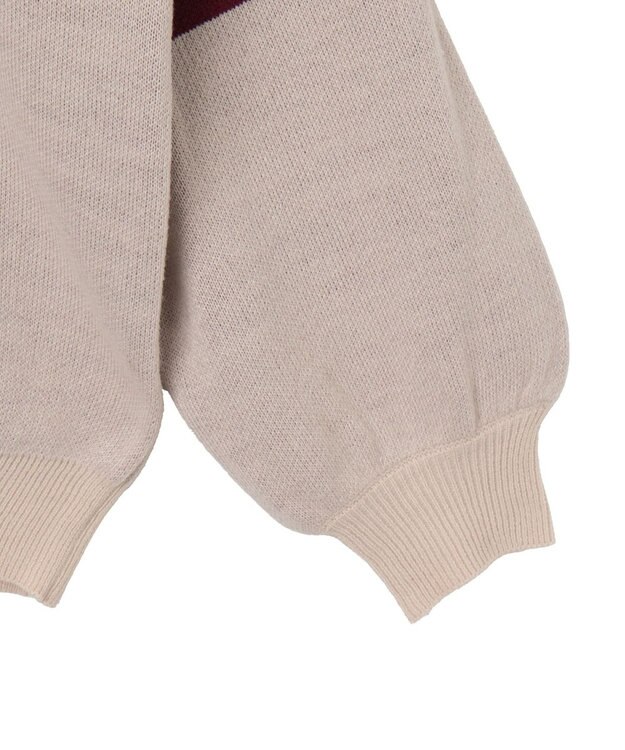 WEGO ナンバリングジャガードニット ワイン