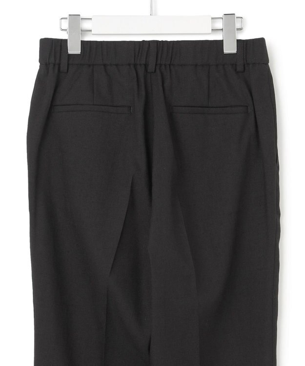 23区 【洗える/セットアップ対応】アイアスマットストレッチ テーパード パンツ ブラック系