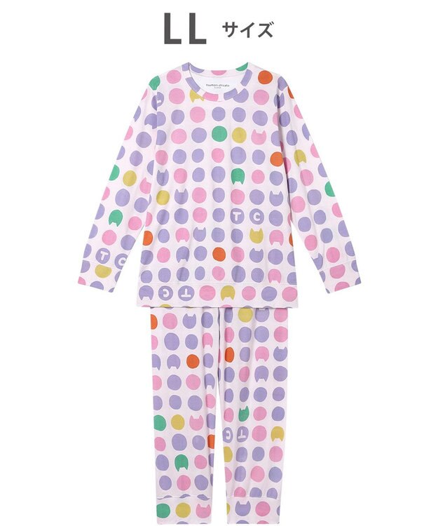 tsumori chisato SLEEP ツモリチサト パジャマ 綿100%(本体) 天竺素材 長袖 長ズボン レディース UDX598 /ワコール ピンク